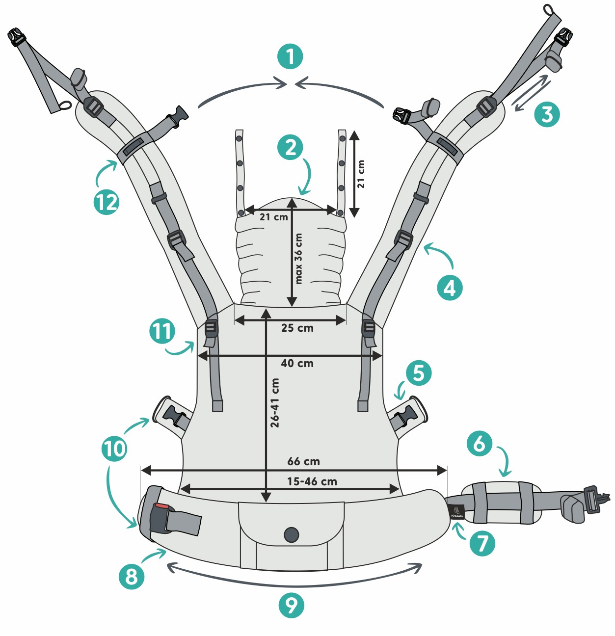Ergonomiczne nosidełko regulowane - LennyUpGrade Pro: Polka Dots - Plot logo_1_big