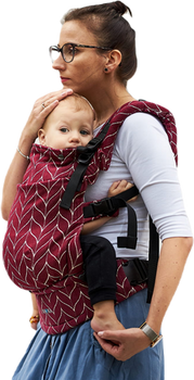Baby carrier Kavka Multi-age Pro: Burgundy Braid