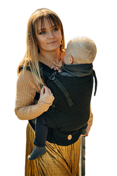 Lenny Lamb Baby carrier LennyUpGrade - Peacock's Tail Pitch Black