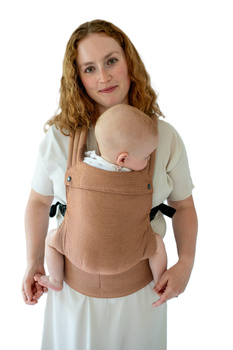 Baby Carrier Qusy Mini 2.0 - Caramel Twill Bamboo