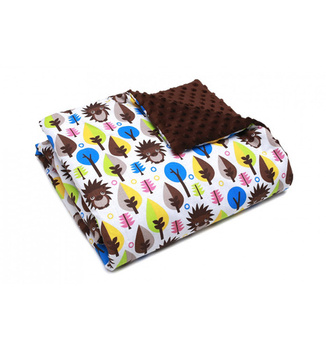Minky Fleece Blanket (Hedgehogs) 80x100 cm