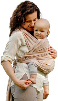 Elastic Baby Wrap - Beige (5 m.)