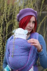 Woven wrap Sensimso Slings - Azuleyo Lila