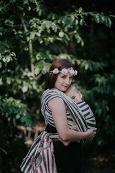 Woven wrap Sensimso Slings - Flamingos Light