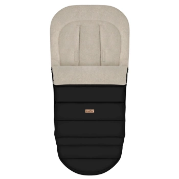 Zaffiro - Aspen iGrow Winter Footmuff with Premium Sheep Wool Black
