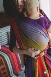 Woven wrap Little Frog Aura in Love