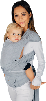 LennyHybrid Half Buckle Carrier - Little Herringbone Grey