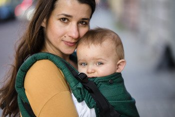 Baby carrier Kavka Multi-age Pine herringbone