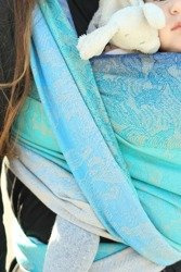 Ring Sling Yaro Willow Aqua Grad Latte Wool