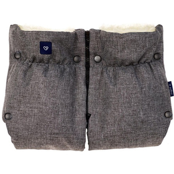 2w1 Premium Stroller Hand Muff - Melange Grey Color