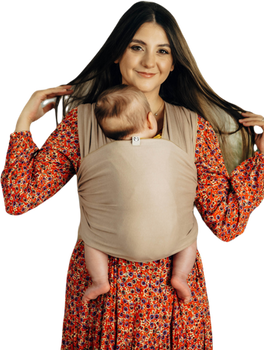 Stretchy/Elastic Baby Sling - Nude Beige