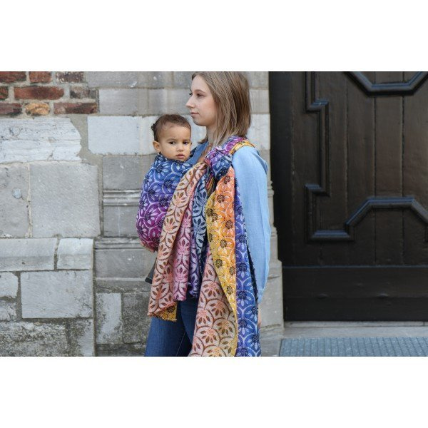 Woven wrap Yaro Bloom Duo Havana Grad BW Tencel Seacell Woven wraps