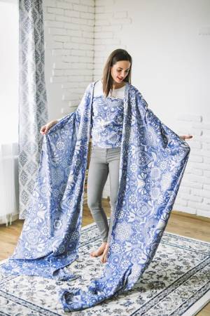  Be Lenka woven wrap - Folk Blue