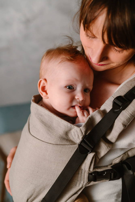 Baby carrier Kavka Multi-Age Magnetic: Beige Linen