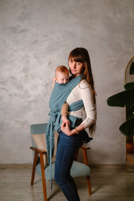 Half Buckle Kavka Handy: Teal Linen