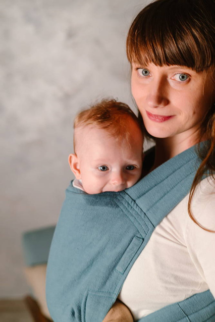 Half Buckle Kavka Handy: Teal Linen