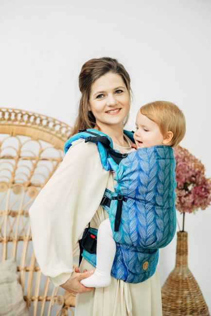 Lenny Lamb Baby carrier: LennyUpGrade Tangled - Blue Reed
