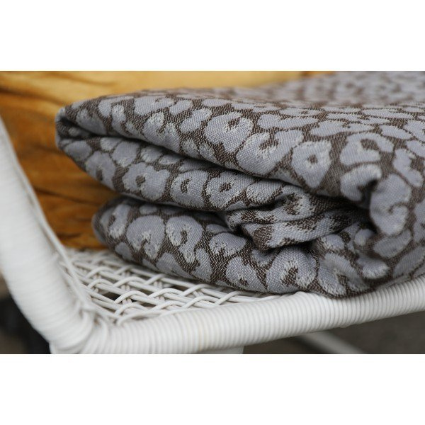 Woven wrap Yaro Pussycat Ultra Silver Natural Yak