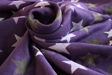 Woven wrap Yaro Stars Ultra Purple Beige Tencel Wrap 