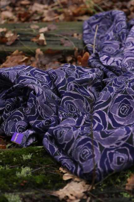 Yaro Scarf - Roses Duo Violet Lilac Tencel Seacell