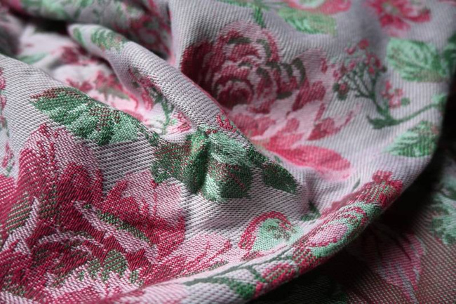 Yaro Slings Scarf - La Peonia Trinity Fuchsia Green Tencel