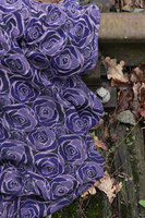 Yaro Scarf - Roses Duo Violet Lilac Tencel Seacell