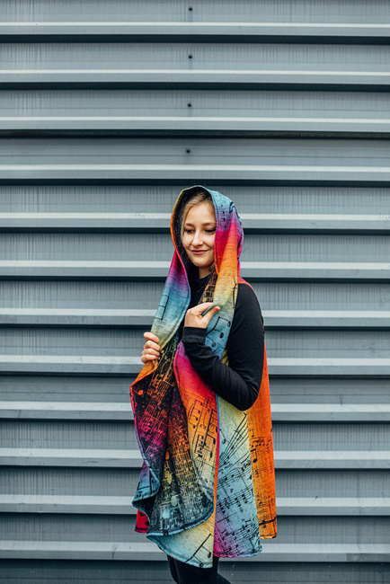 Long Cardigan LennyLamb: Symphony Rainbow Dark