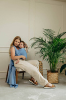 Chusta tkana LennyLamb - Mała Jodełka Skylight