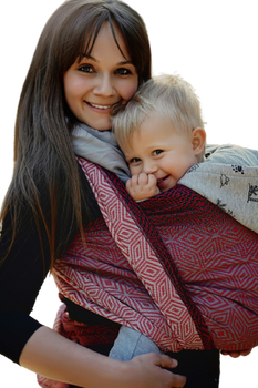 Chusta tkana Little Frog - Ruby Cube