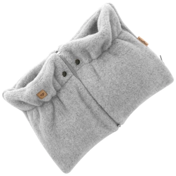 Zaffiro - Stroller Hand Muff Made of Natural Premium Sheep Wool - Grey