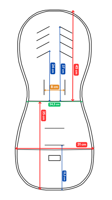 Antypotowa wkładka do spacerówki - Błękitne Autka