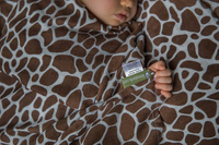 Pieluszka Bambusowa - Żyrafa (Brąz z kremem)