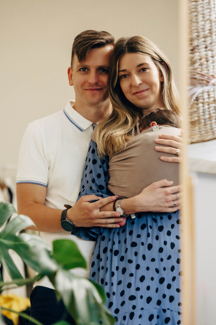 LennyLamb Stretchy/Elastic Baby Sling - Mocha (5m.)
