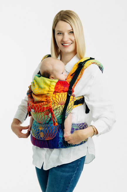 LennyLamb Baby carrier: LennyUpGrade: Rainbow Lotus