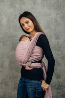 Chusta tkana LennyLamb - Mała Jodełka Ombre Róż