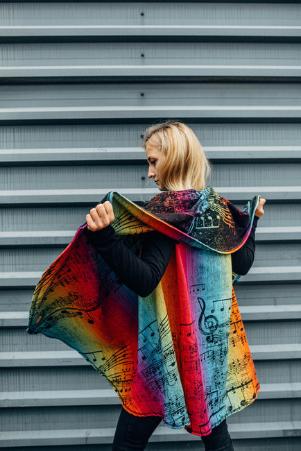 Long Cardigan LennyLamb: Symphony Rainbow Dark