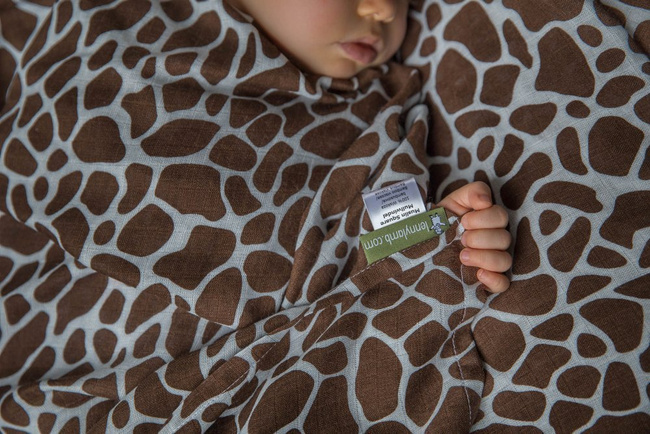 Bamboo Muslin Square LennyLamb - Cheetah Brown&Cream