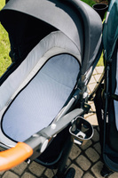 Antypotowa wkładka do gondoli - Mała Jodełka Szara