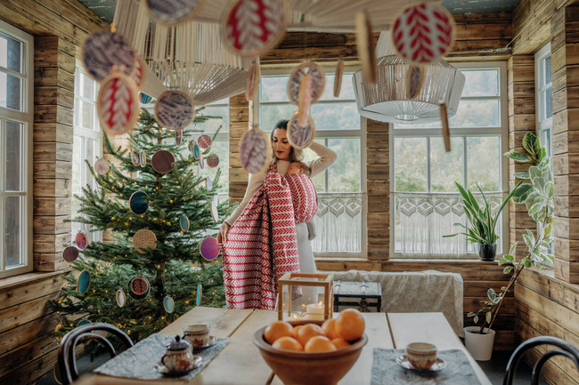 Chusta tkana LennyLamb - Catkin Pollen