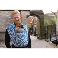 Woven wrap Yaro Tiger Ultra Black Petrol Grey