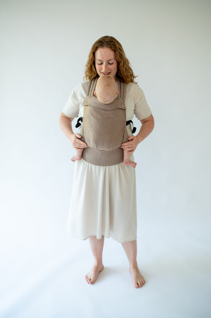 Qusy adjustable ergonomic carrier  2.0 - Walnut Twill Bamboo