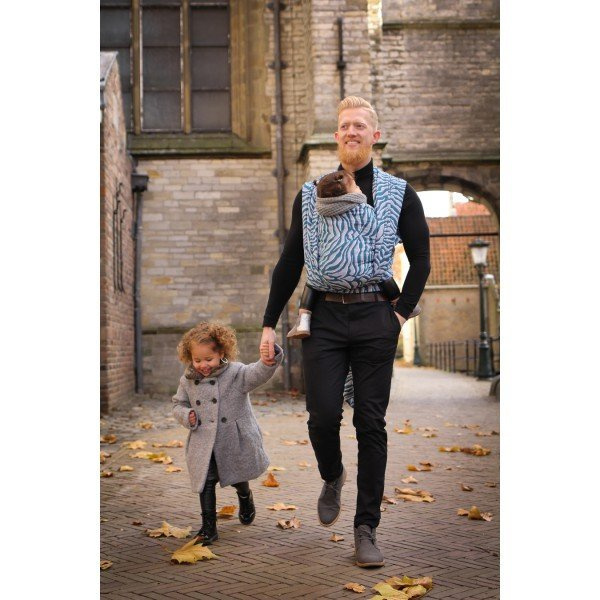 Chusta tkana Yaro Tiger Ultra Black Petrol Grey