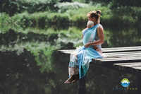 Chusta tkana Little Frog Bambusowy Euklaz