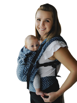 Little Frog baby carrier - Linen Prime - Sky Miles