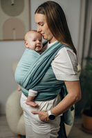 Chusta tkana LennyLamb - Mała Jodełka Baby Mint
