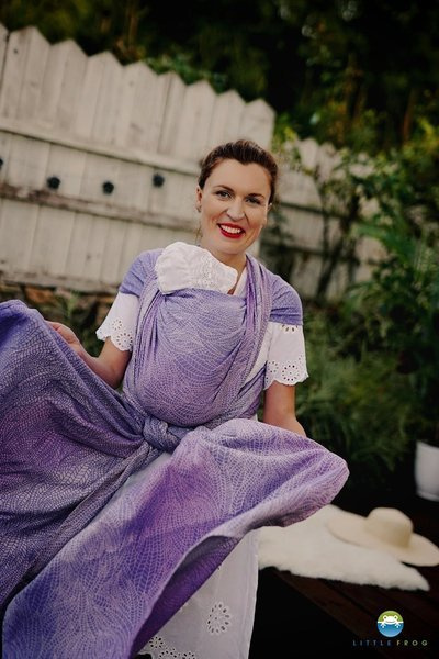Woven wrap Little Frog - Lilac Wildness