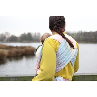 Chusta tkana Yaro Gravity Duo White Lights Rainbow