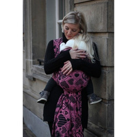 Chusta tkana Yaro Hearts Contra Black Rose Glam