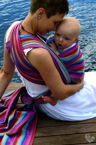 Chusta tkana Sensimo Slings - Candy Floss Heather