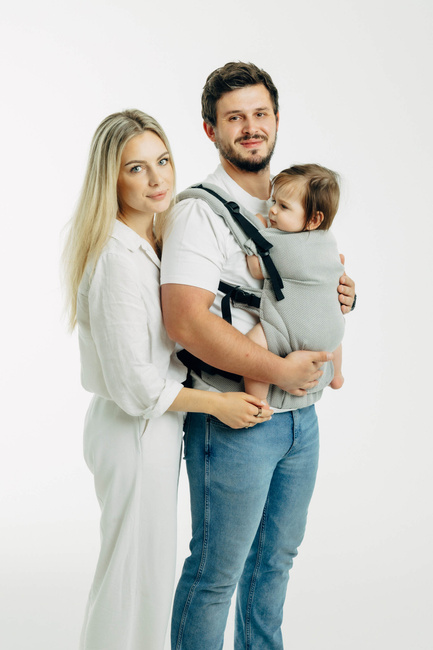 LennyLamb Baby carrier: LennyUpGrade: Little Herringbone Grey